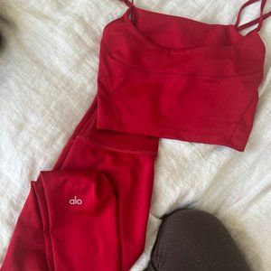 Red Alo set NWOT